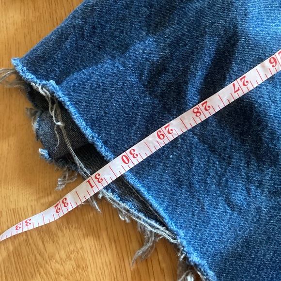 Carhartt Blue Denim Bib Overalls with Logo Patch - Picture 8 of 8